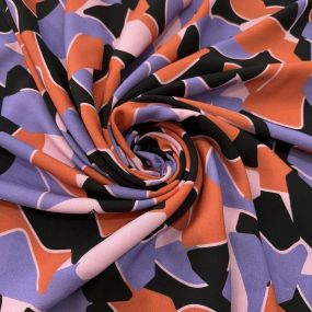 Tecido Viscose Estampada Colorido Abstrato BC Tecido Viscose Estampada Colorido Abstrato BC • Luema Tecidos