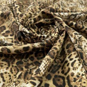 Tecido Viscose Estampada Animal Print Savana • Luema Tecidos 2