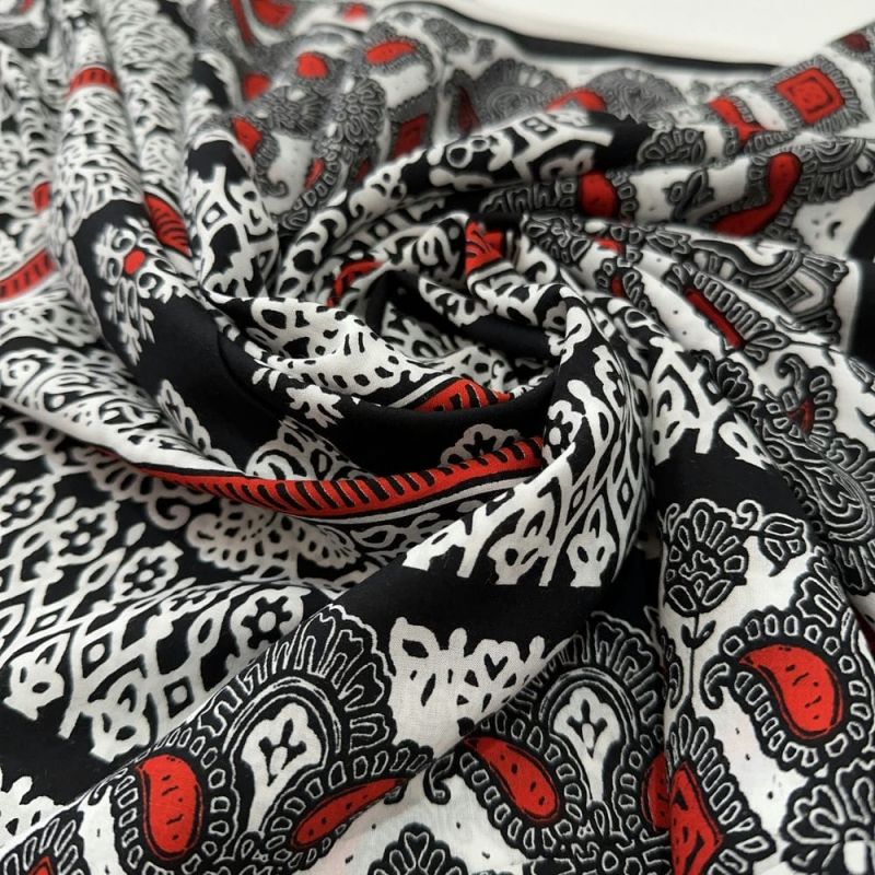 Tecido Viscose Estampada Lenços Paisley • Luema Tecidos Tecido Viscose Estampada Lenços Paisley • Luema Tecidos