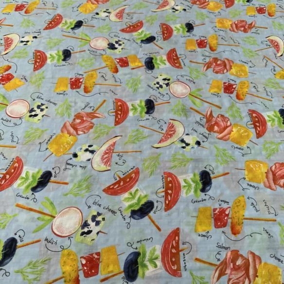 Tecido Cambraia de Algodão Frutas • Luema Tecidos