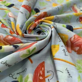 Tecido Cambraia de Algodão Frutas • Luema Tecidos 2