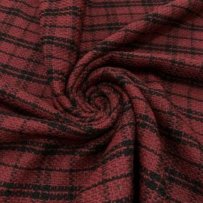 Tecido Tweed Xadrez Vermelho Paixão Tecido Tweed Xadrez Vermelho Paixão • Luema Tecidos