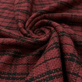 Tecido Tweed Xadrez Vermelho Paixão Tecido Tweed Xadrez Vermelho Paixão • Luema Tecidos 2