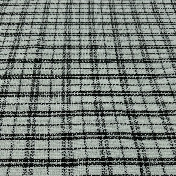 Tecido Tweed Xadrez Branco • Luema Tecidos Tecido Tweed Xadrez Branco • Luema Tecidos