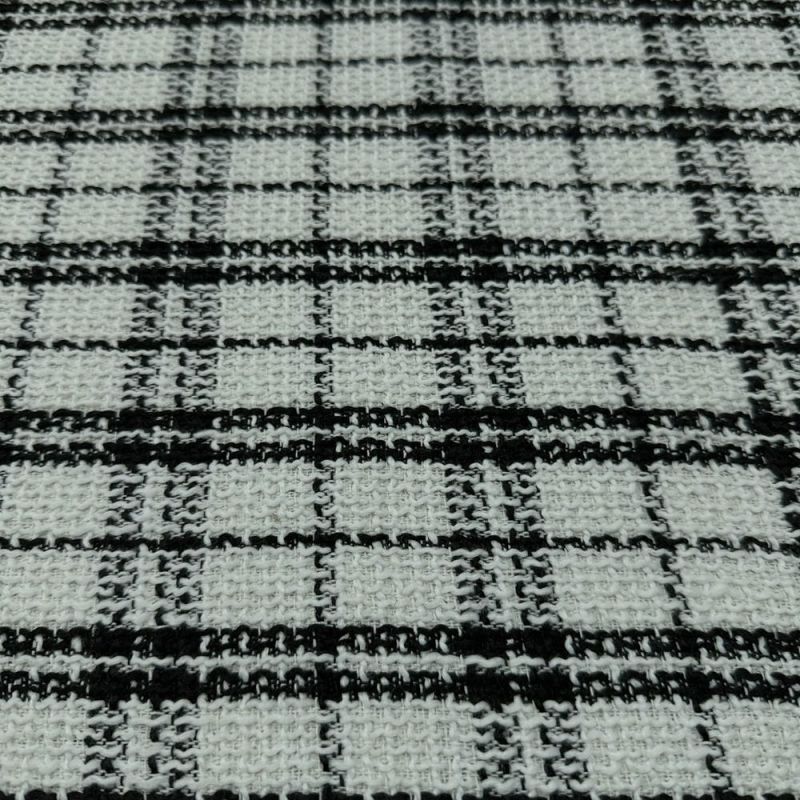 Tecido Tweed Xadrez Branco • Luema Tecidos Tecido Tweed Xadrez Branco • Luema Tecidos