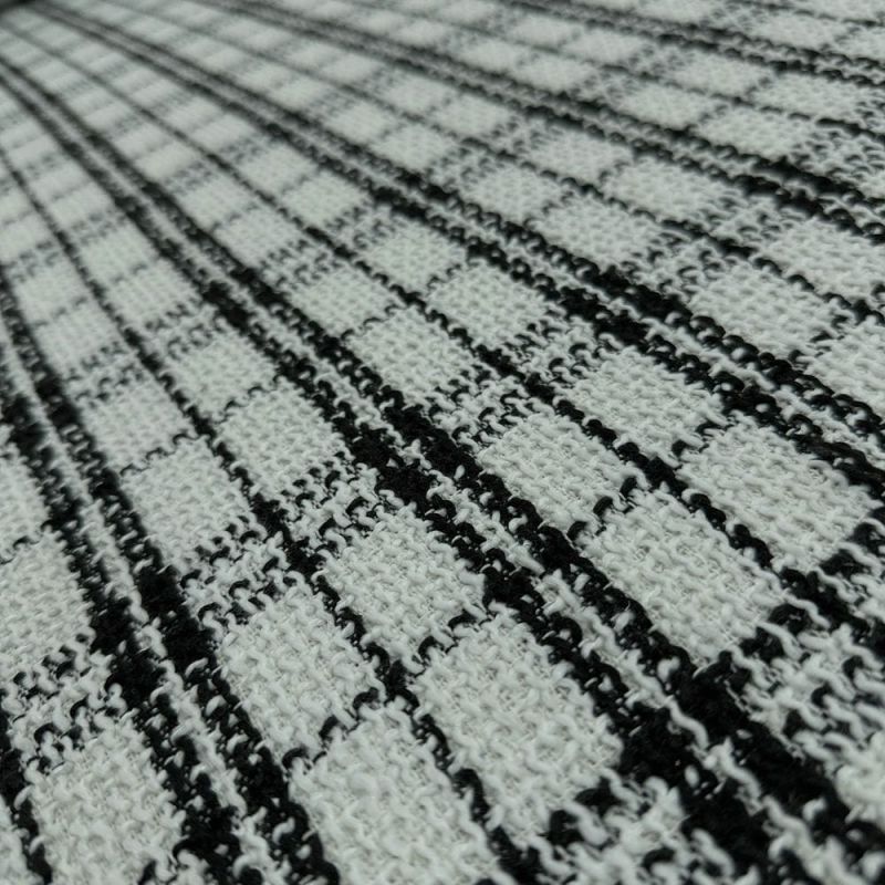 Tecido Tweed Xadrez Branco • Luema Tecidos Tecido Tweed Xadrez Branco • Luema Tecidos