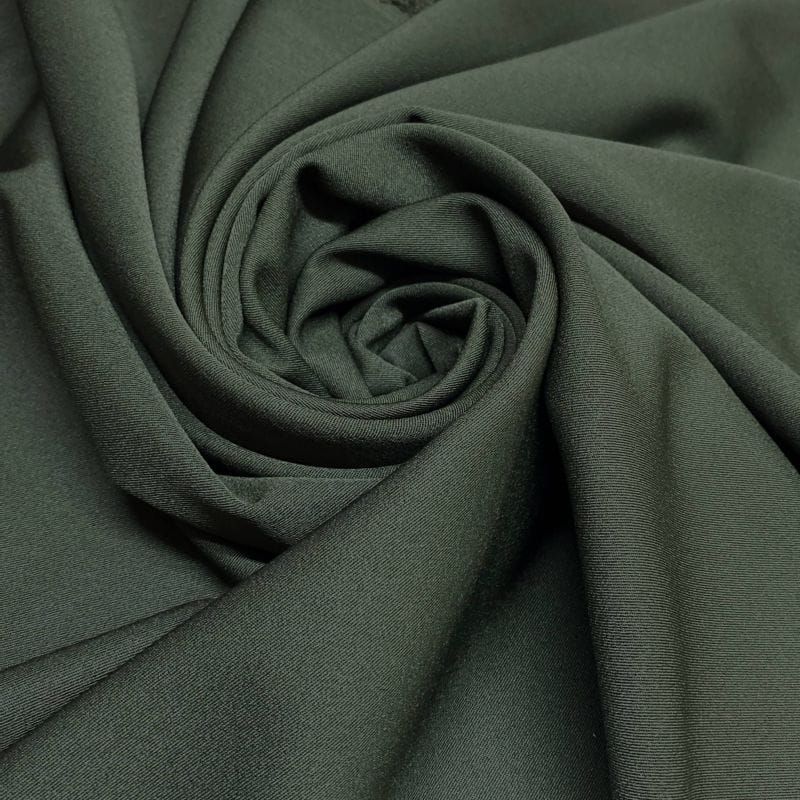 Tecido Two Way liso Verde Musgo • Luema Tecidos