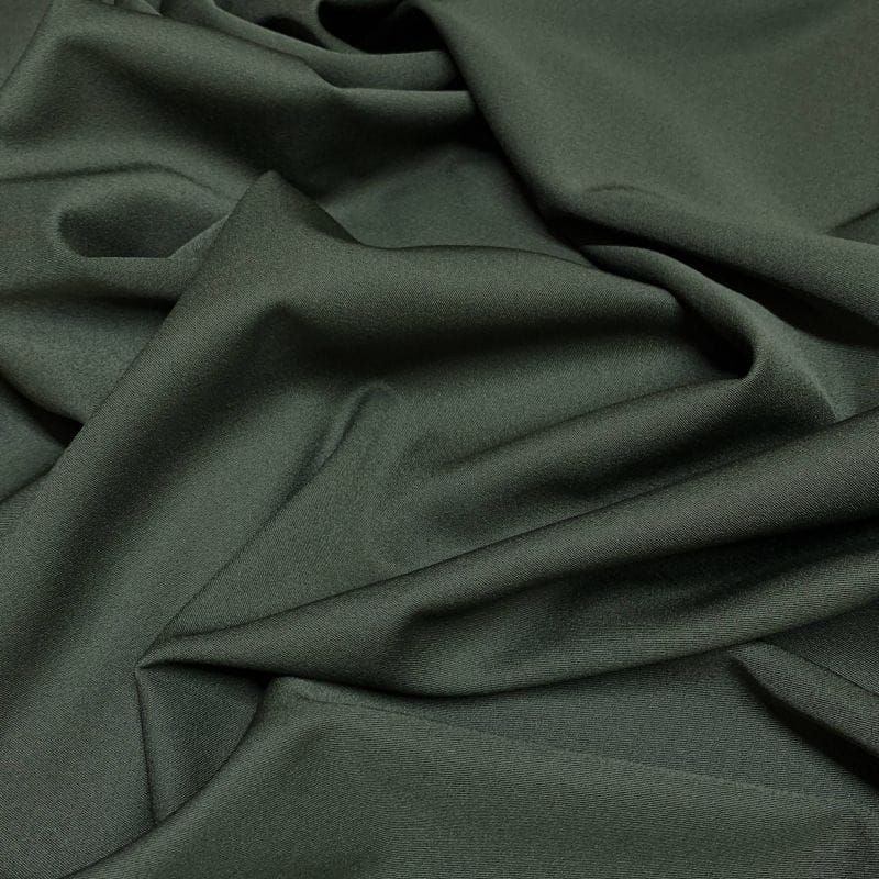 Tecido Two Way liso Verde Musgo • Luema Tecidos