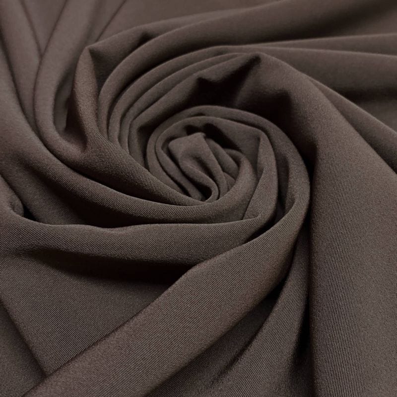 Tecido Two Way liso Marrom • Luema Tecidos