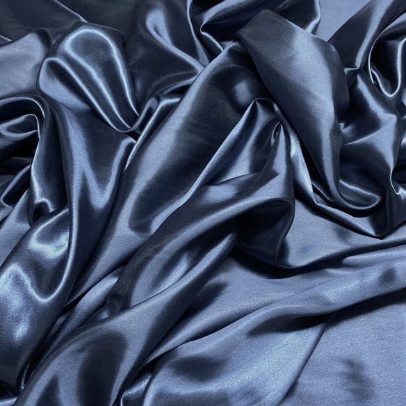 Tecido Cetim Charmeuse Azul Marinho • Luema Tecidos