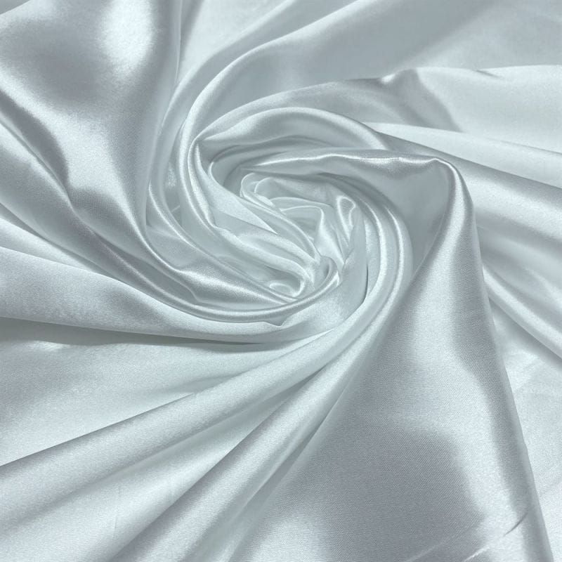 Tecido Cetim Charmeuse Branco • Luema Tecidos