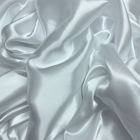 Tecido Cetim Charmeuse Branco • Luema Tecidos