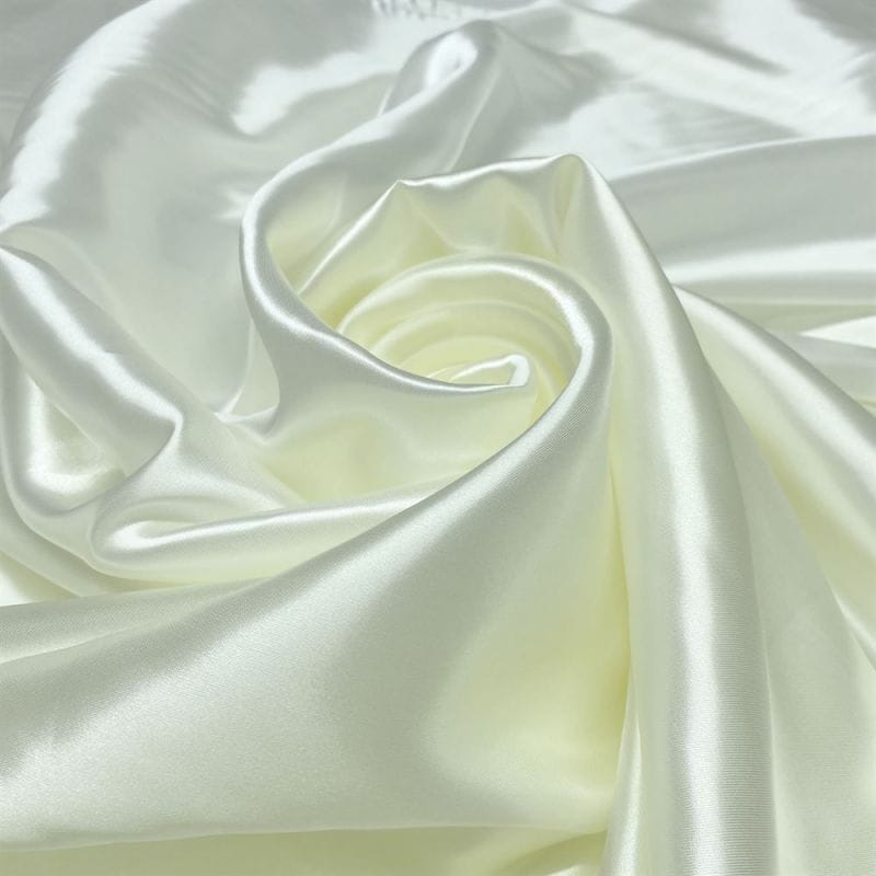 Tecido Cetim Charmeuse Off White • Luema Tecidos