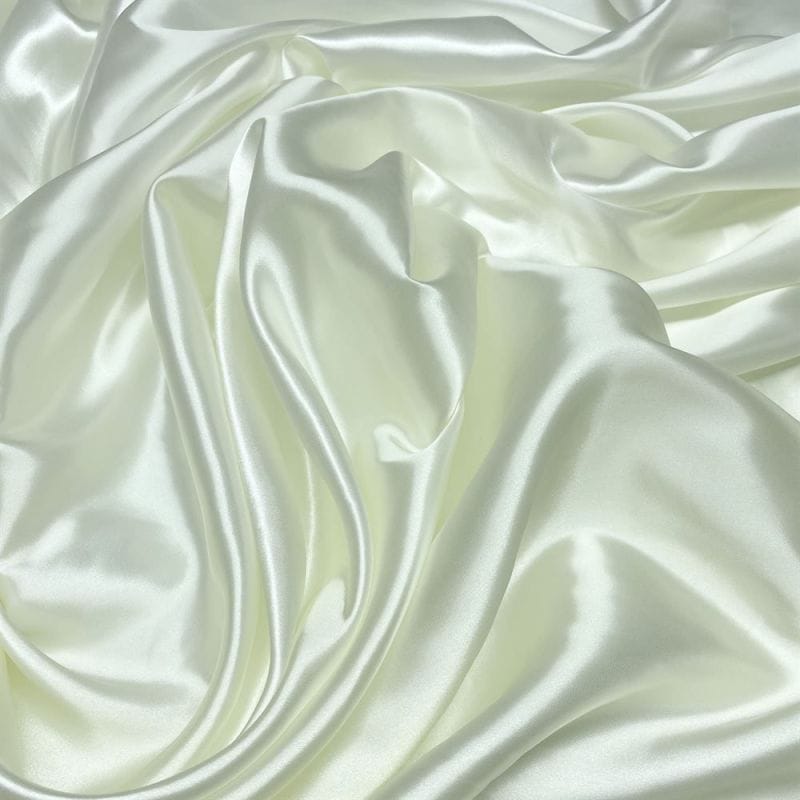 Tecido Cetim Charmeuse Off White • Luema Tecidos