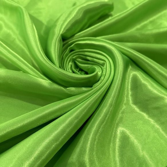 Tecido Cetim Charmeuse Verde Limão • Luema Tecidos