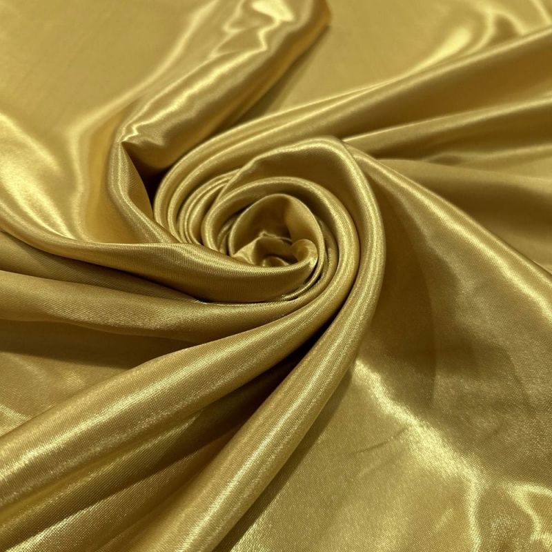 Tecido Cetim Charmeuse Dourado • Luema Tecidos