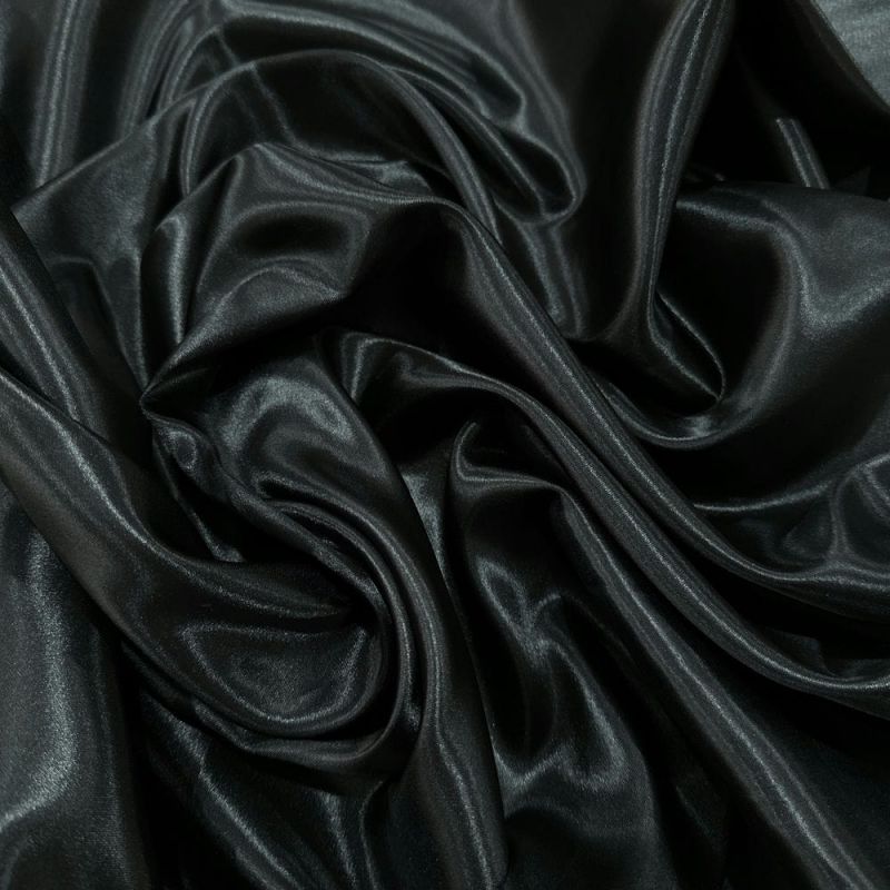 Tecido Cetim Charmeuse Preto • Luema Tecidos Tecido Cetim Charmeuse Preto • Luema Tecidos