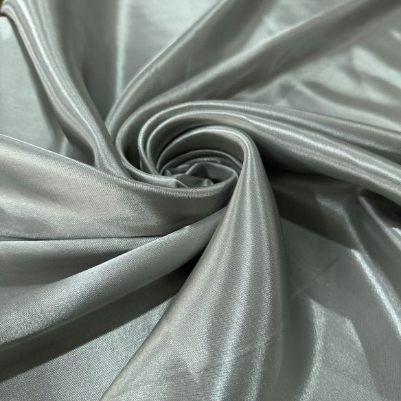 Tecido Cetim Charmeuse Prata • Luema Tecidos