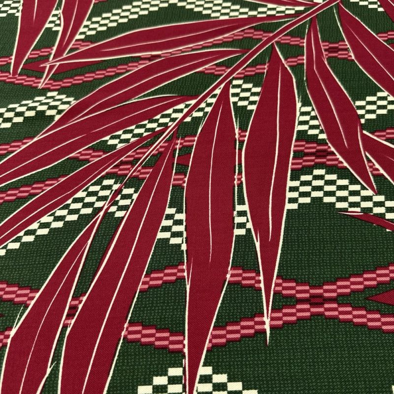 Tecido Viscose Folhagens e Chevron • Luema Tecidos Tecido Viscose Folhagens e Chevron • Luema Tecidos