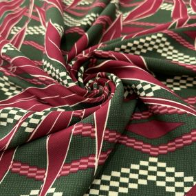 Tecido Viscose Folhagens e Chevron Tecido Viscose Folhagens e Chevron • Luema Tecidos 2