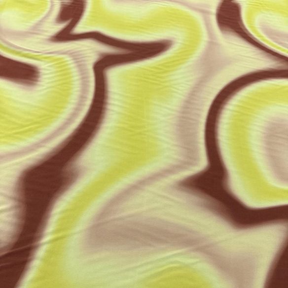 Tecido Crepe de Chine Seda Pura Swirls Colors • Luema Tecidos