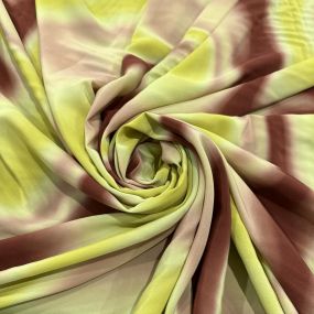 Tecido Crepe de Chine Seda Pura Swirls Colors Tecido Crepe de Chine Seda Pura Swirls Colors • Luema Tecidos