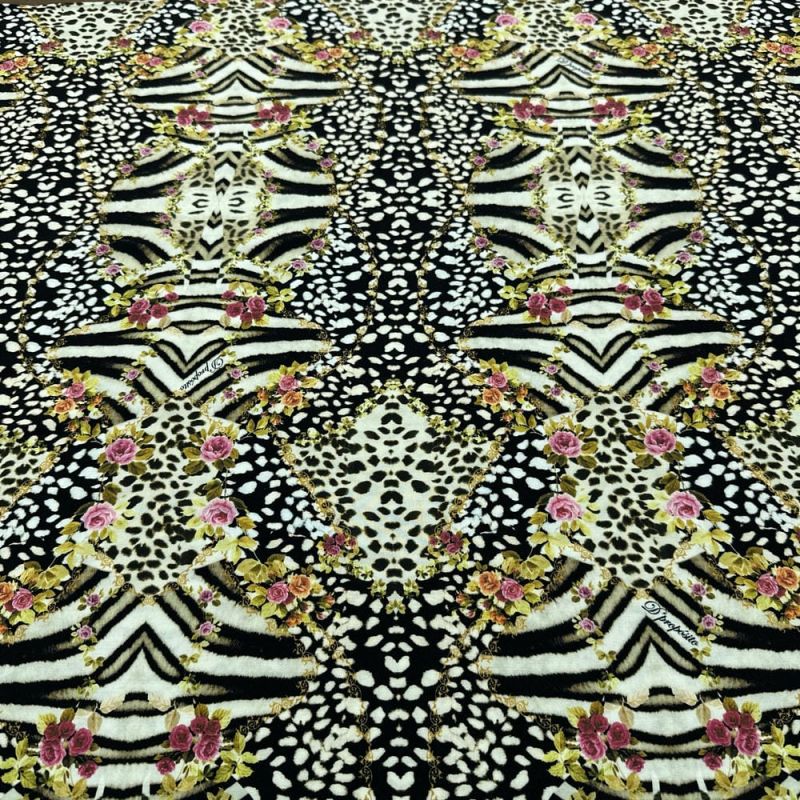 Tecido Viscose Fractal Florido • Luema Tecidos Tecido Viscose Fractal Florido • Luema Tecidos