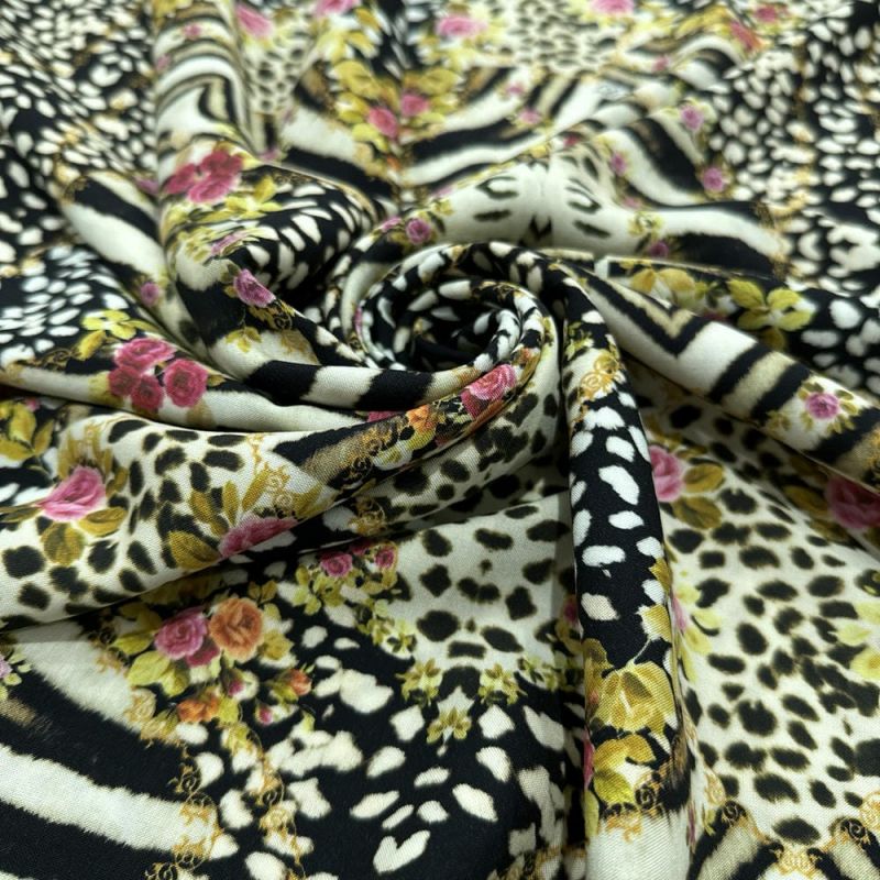 Tecido Viscose Fractal Florido • Luema Tecidos Tecido Viscose Fractal Florido • Luema Tecidos