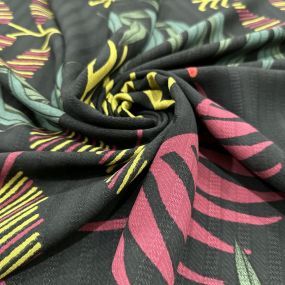 Tecido Viscose Jacquard Folhagens Colorido Tecido Viscose Jacquard Folhagens Colorido • Luema Tecidos 2
