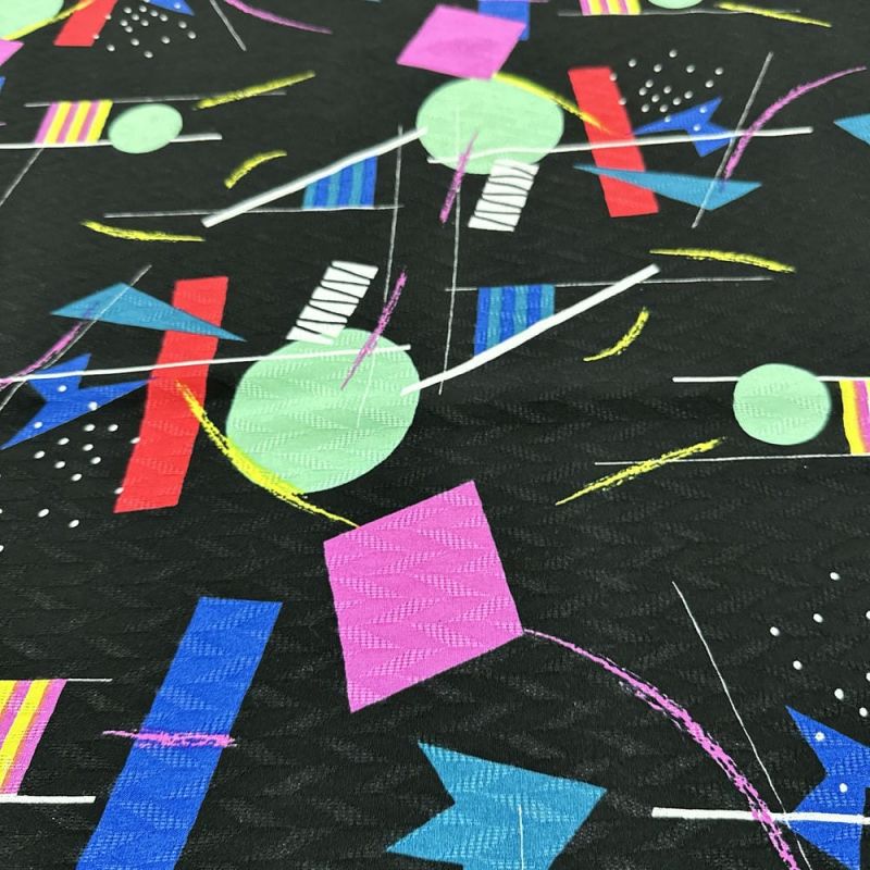 Tecido Viscose Jacquard Geométrico Colorido • Luema Tecidos Tecido Viscose Jacquard Geométrico Colorido • Luema Tecidos