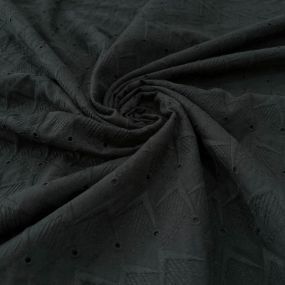 Tecido Laise de algodão Bordada Chevron Preto Tecido Laise de algodão Bordada Chevron Preto • Luema Tecidos 2