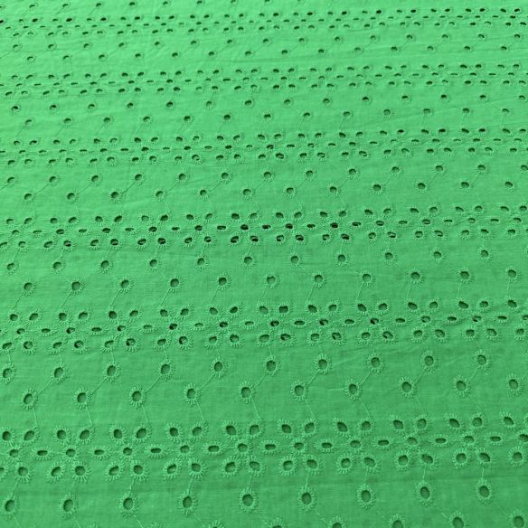 Tecido Laise de algodão Bordada Light Green • Luema Tecidos