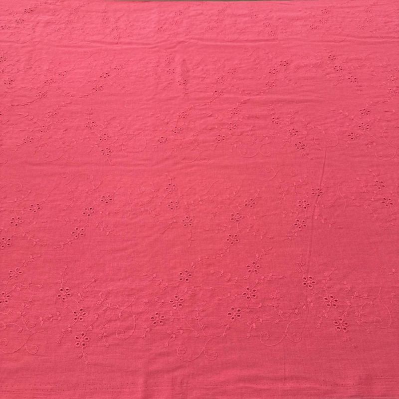 Tecido Laise de algodão Bordada Pink • Luema Tecidos Tecido Laise de algodão Bordada Pink • Luema Tecidos