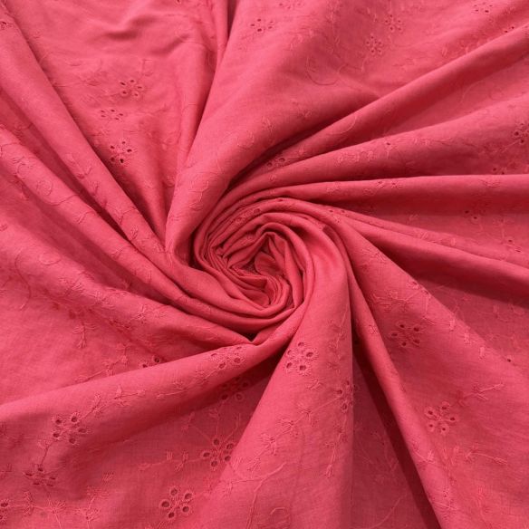 Tecido Laise de algodão Bordada Pink • Luema Tecidos Tecido Laise de algodão Bordada Pink • Luema Tecidos