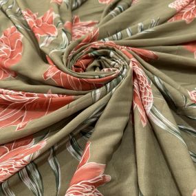 Tecido Viscose Estampada Floral Fundo Bege Tecido Viscose Estampada Floral Fundo Bege • Luema Tecidos 2