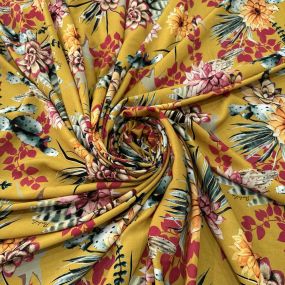 Tecido Viscose Estampada Floral E Cactus Tecido Viscose Estampada Floral E Cactus • Luema Tecidos