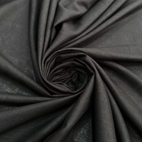 Tecido Cambraia de Linho Puro Preto Tecido Cambraia de Linho Puro Preto • Luema Tecidos