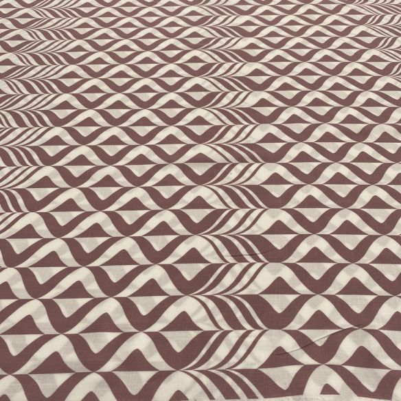 Tecido Viscolinho Estampado Swirls Fundo Branco • Luema Tecidos