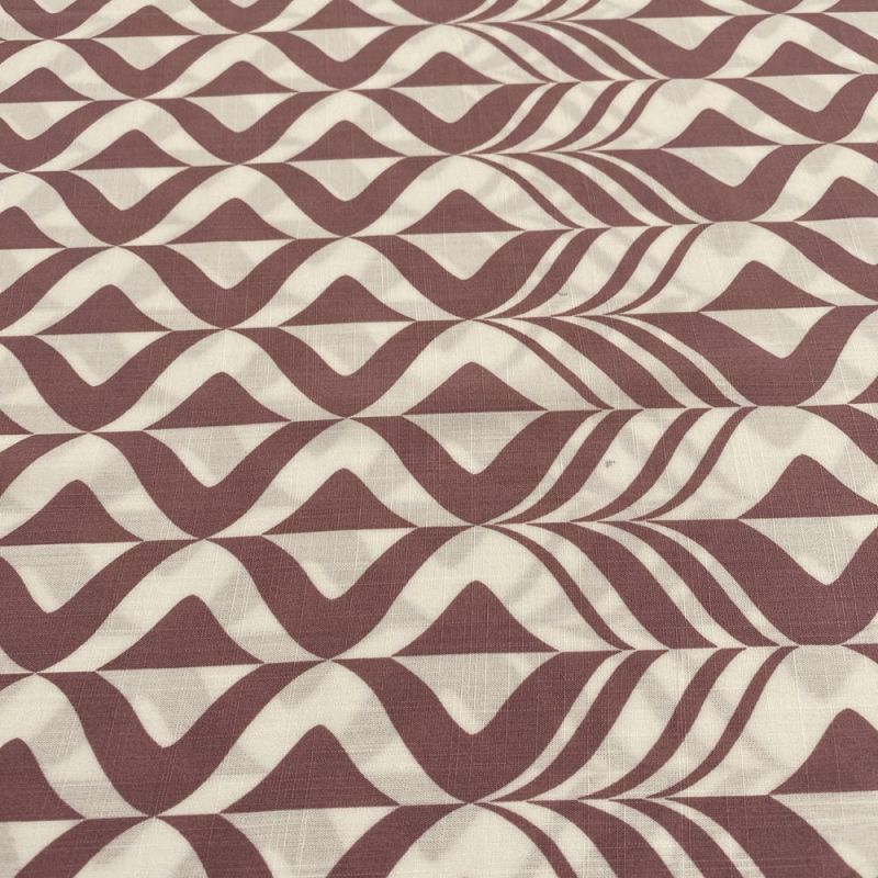 Tecido Viscolinho Estampado Swirls Fundo Branco • Luema Tecidos