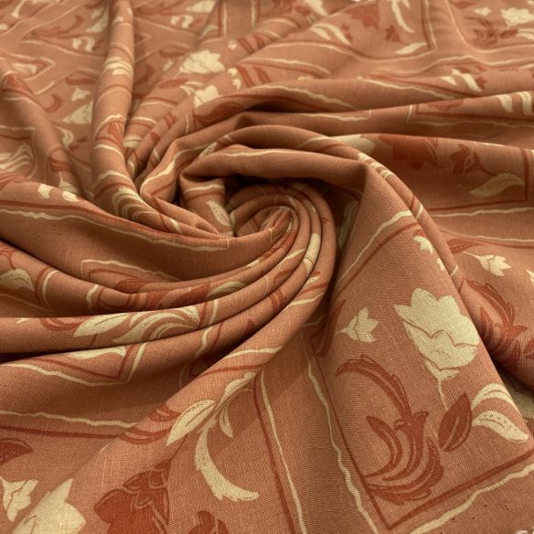 Tecido Viscolinho Estampado Quadriculado e Floral • Luema Tecidos