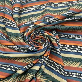Tecido Viscose Estampada Listrado Colors Tecido Viscose Estampada Listrado Colors • Luema Tecidos