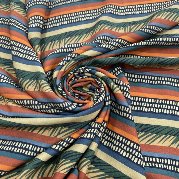 Tecido Viscose Estampada Listrado Colors • Luema Tecidos
