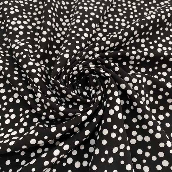 Tecido Viscose Poá Abs Preto e Branco • Luema Tecidos Tecido Viscose Poá Abs Preto e Branco • Luema Tecidos