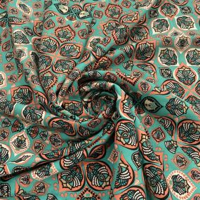 Tecido Viscose Estampada Abs Verde Água Tecido Viscose Estampada Abs Verde Água • Luema Tecidos