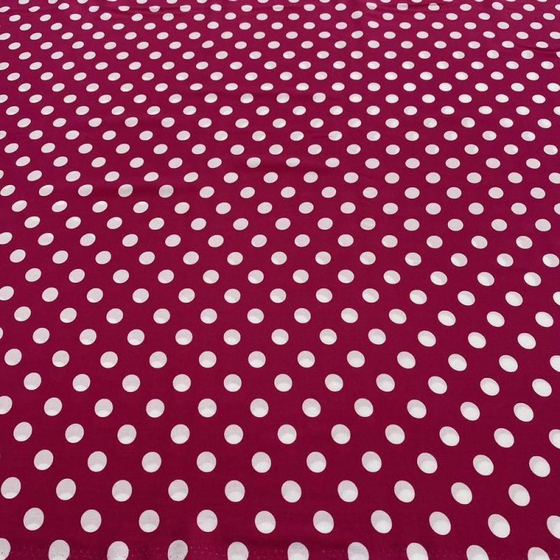 Tecido Viscose Estampada Poá Médio Pink e Branco • Luema Tecidos Tecido Viscose Estampada Poá Médio Pink e Branco • Luema Tecidos