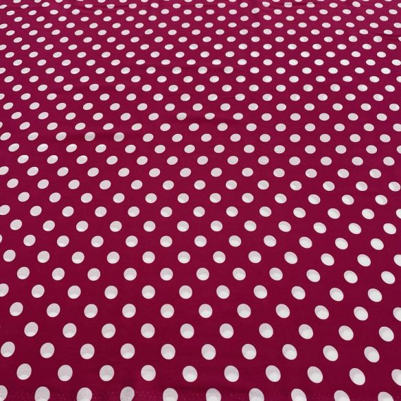 Tecido Viscose Estampada Poá Médio Pink e Branco • Luema Tecidos Tecido Viscose Estampada Poá Médio Pink e Branco • Luema Tecidos