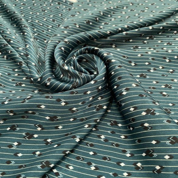 Tecido Viscose Acetinada Listrada Verde • Luema Tecidos Tecido Viscose Acetinada Listrada Verde • Luema Tecidos