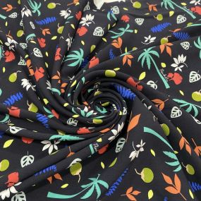 Tecido Viscose Estampada Praia Colorido FDL Tecido Viscose Estampada Praia Colorido FDL • Luema Tecidos