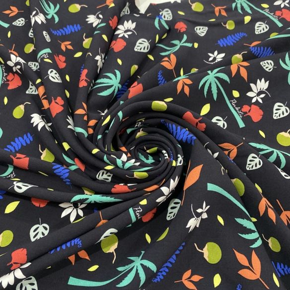 Tecido Viscose Estampada Praia Colorido FDL • Luema Tecidos