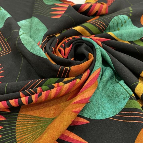 Tecido Viscolinho Estampado Quadros e Poá • Luema Tecidos